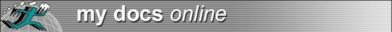 Logo with menu buttons
