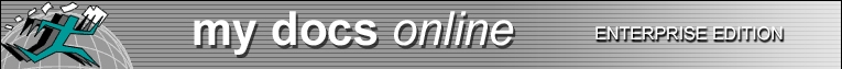 Logo with menu buttons