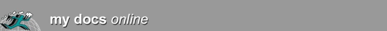 Logo with menu buttons